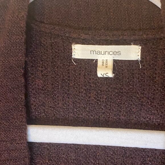Maurice’s Brown Open Front Cardigan Sweater - Picture 3 of 3